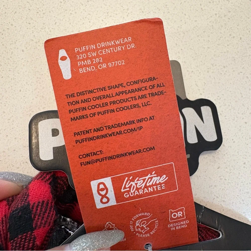 Puffin Drink Coozie Lumberjack Drinkwear